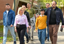 Градоначалникот на Град Скопје на настан организиран по повод Светскиот ден на лицата со Даунов синдром