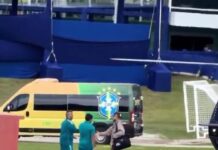 ВИДЕО: Нејмар со хеликоптер пристигна на подготовките на Бразил