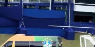 ВИДЕО: Нејмар со хеликоптер пристигна на подготовките на Бразил