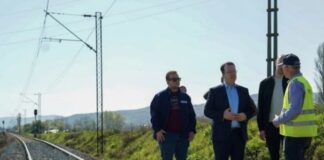 Николоски на увид на изградбата на железничката делница Бељаковце-Крива Паланка