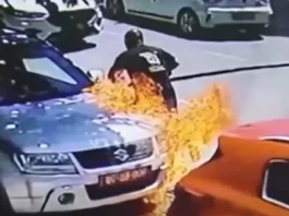 Поднесена кривична пријава за опожарувањето на дипломатските возила во Скопје