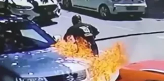 Поднесена кривична пријава за опожарувањето на дипломатските возила во Скопје