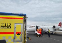 ФОТО: Охриѓанец со владиниот авион транспортиран во Германија, чека трансплантација на срце